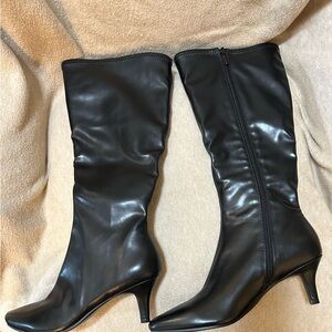 Black Knee-High Boots